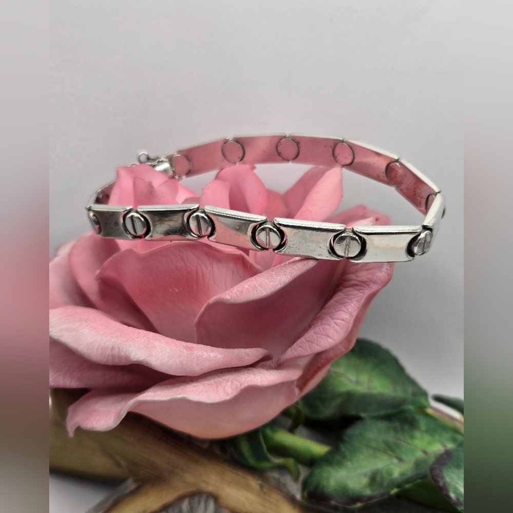 Elegant Sterling Silver Bracelet